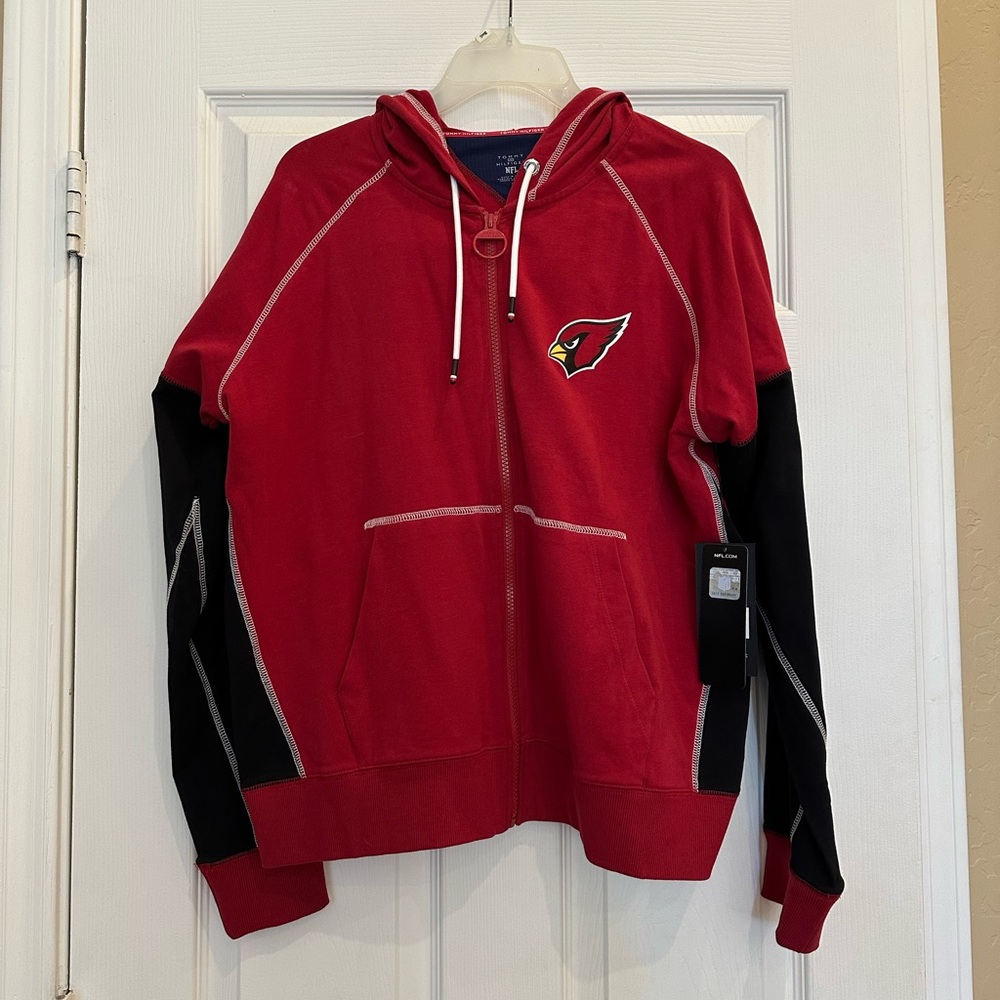 NWT NFL Arizona Cardinals women hoodie size L by Tommy Hilfiger